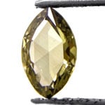 0.19-Carat Natural Olive Green Diamond (Marquise-Cut)